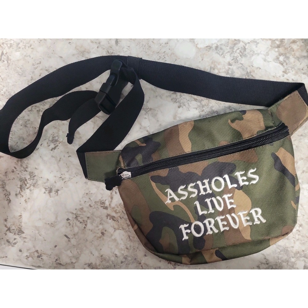 Camo Tactical Gear Waist Pack Fanny Pack Zip Closure, Adjustable Nylon Strap